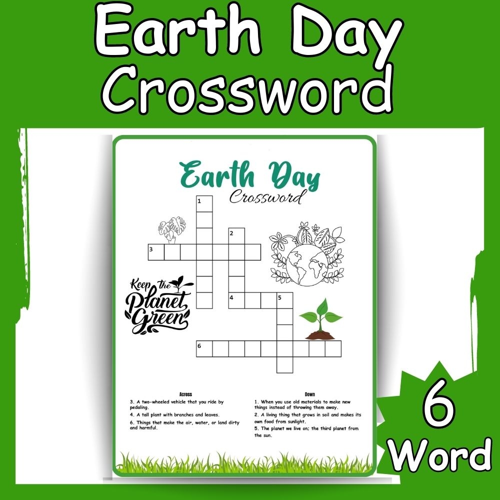 April Crossword Puzzle Printable