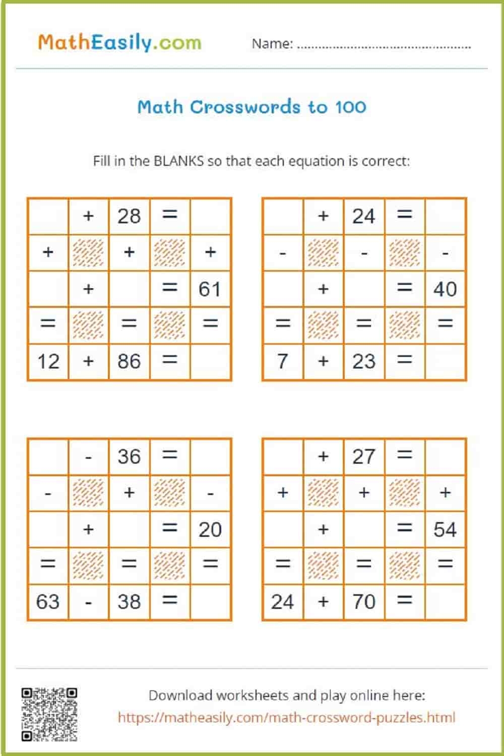 Free Daily Printable Crossword Puzzles 1