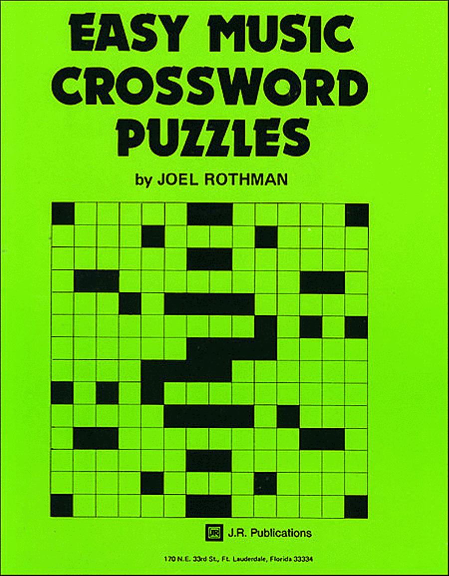 Easy Music Crossword Puzzles Book 1 Games Toys Sheet Music Sheet Music Plus