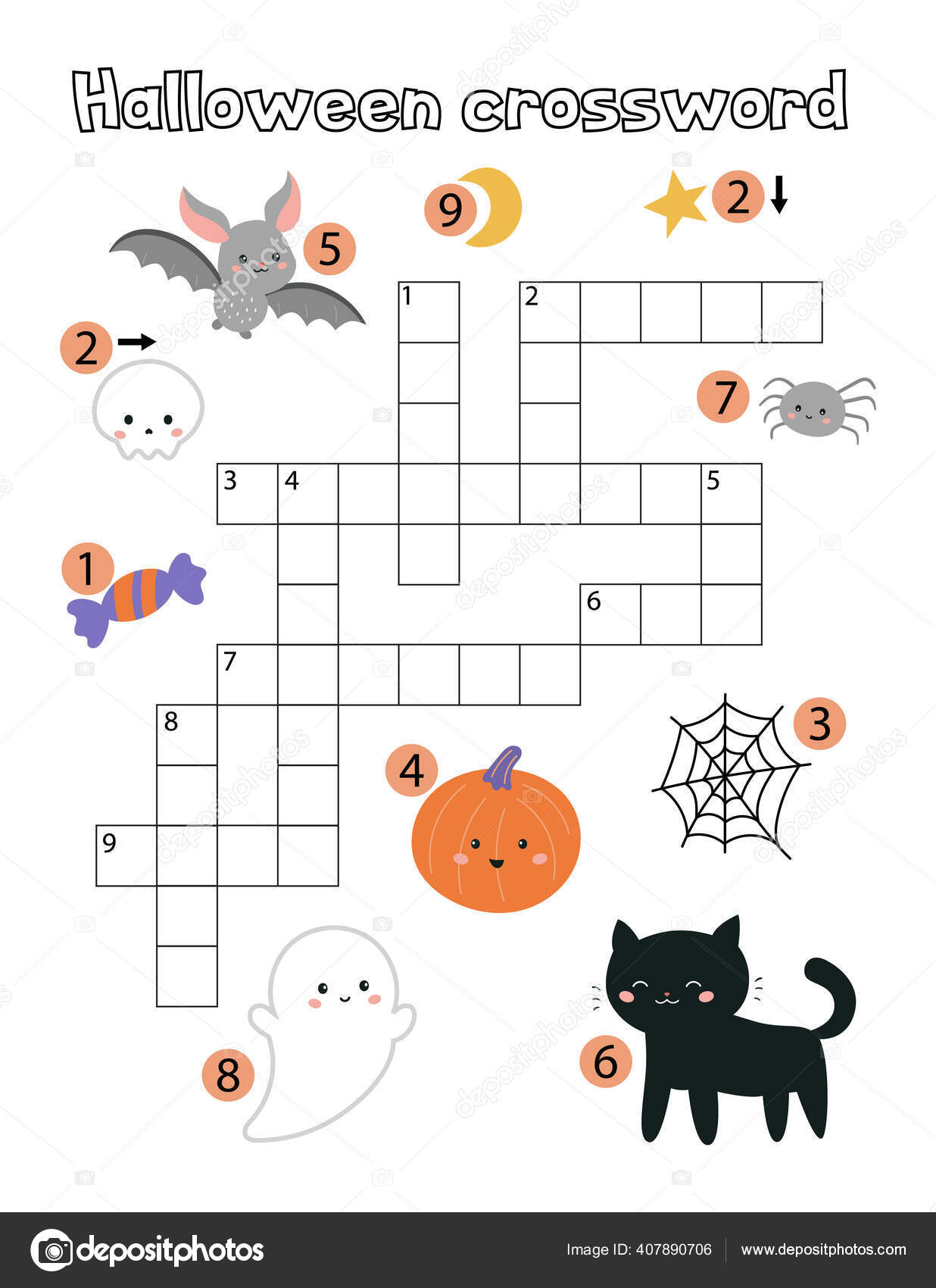 Educational Children Game Halloween Crossword For Children Worksheets Library Educational Children Game Halloween Crossword For Children Worksheets Library