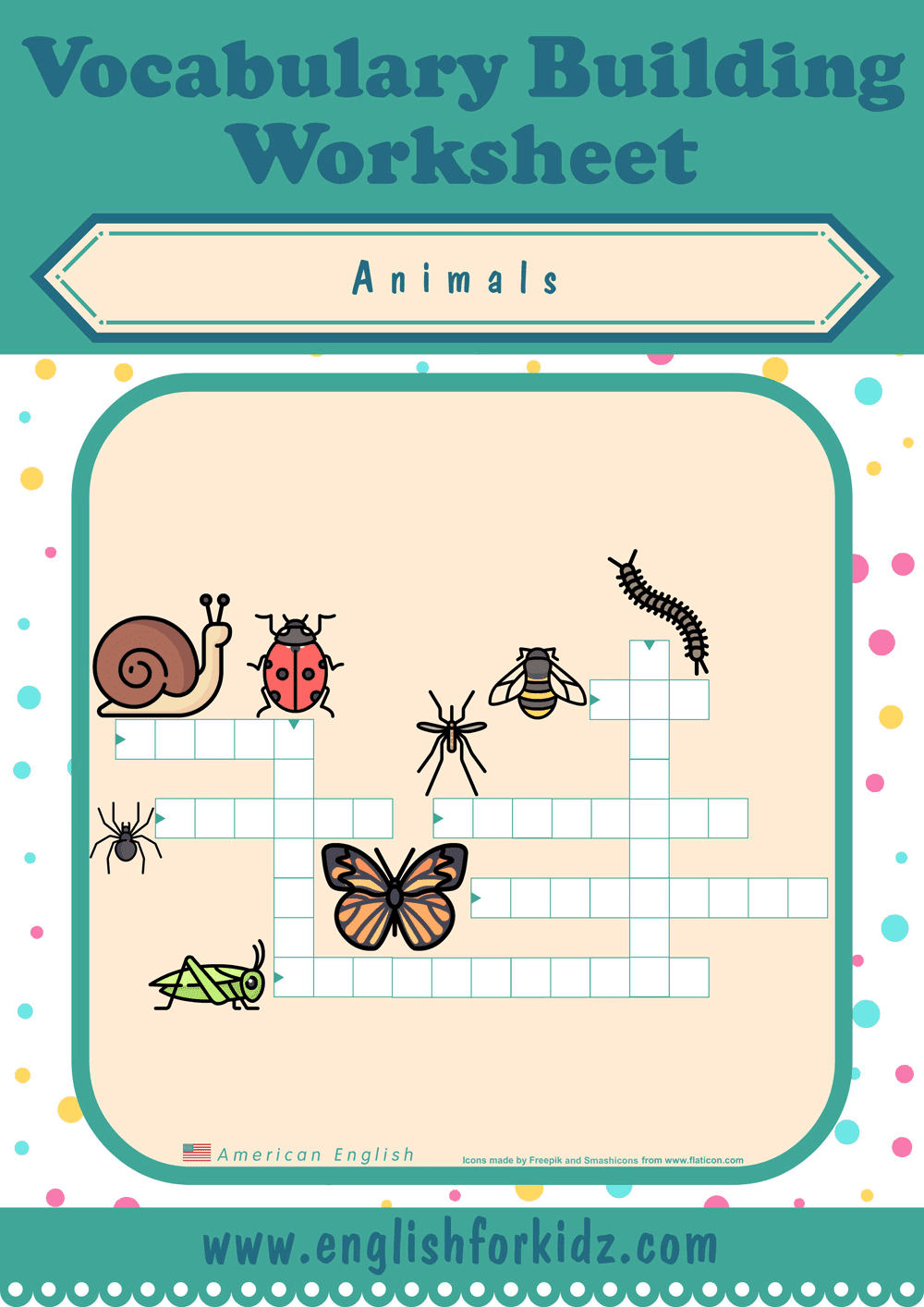 Insect Crossword Puzzle Printable