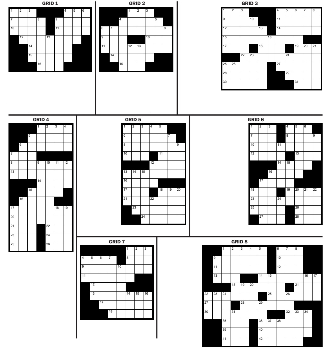Evan Birnholz On X This Weekend s Washington Post Crossword Is Called Loss Of Down Instead Of One Large Puzzle You Get Eight Small Grids Oh And You Have To Find Two Meta