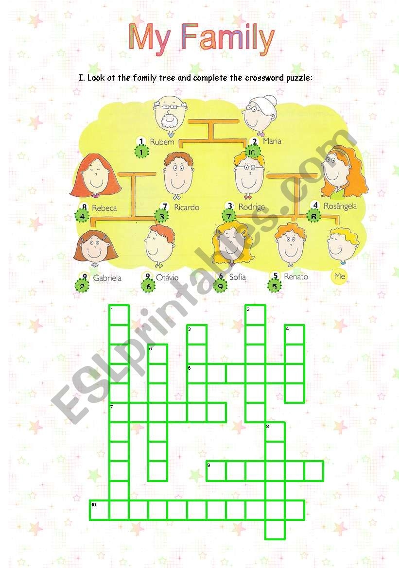 Family Crossword Puzzles Printable