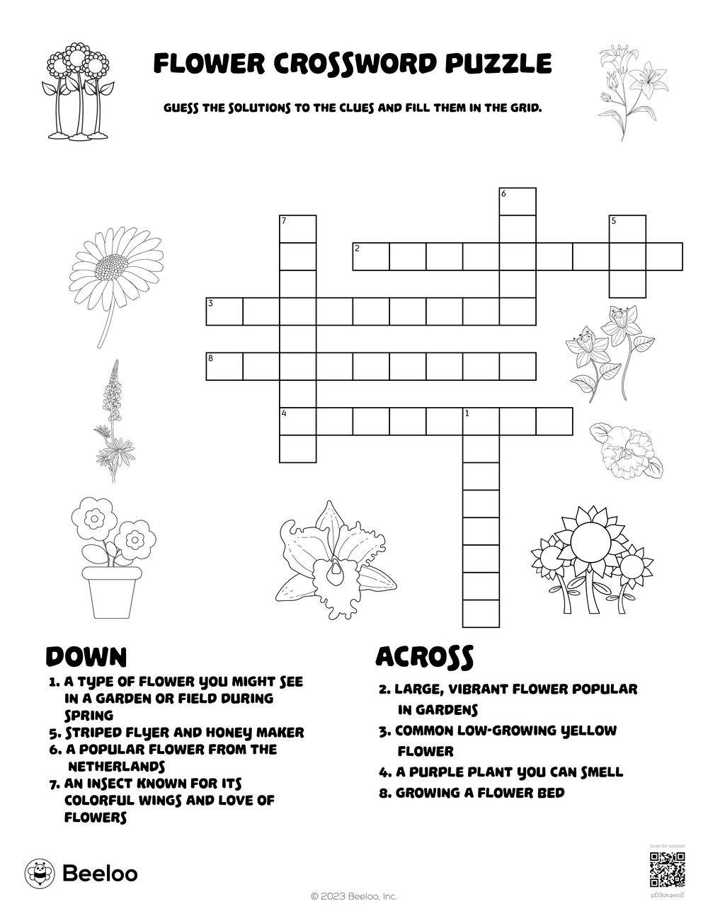 Crossword Puzzle Grid Printable
