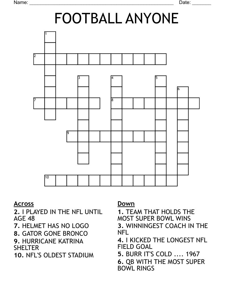 Super Easy Crossword Puzzles Printable