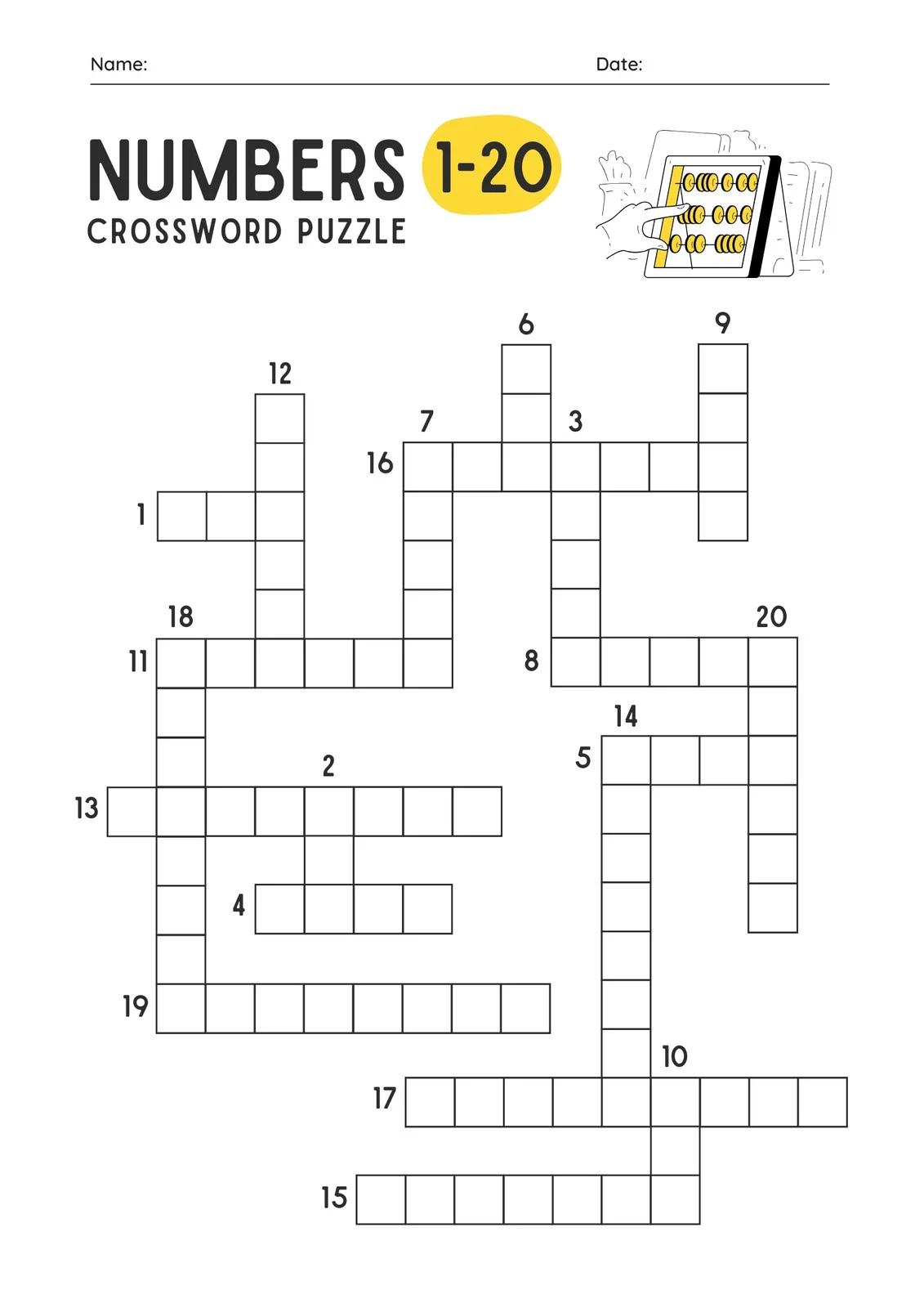 free and customizable crossword puzzle templates canva