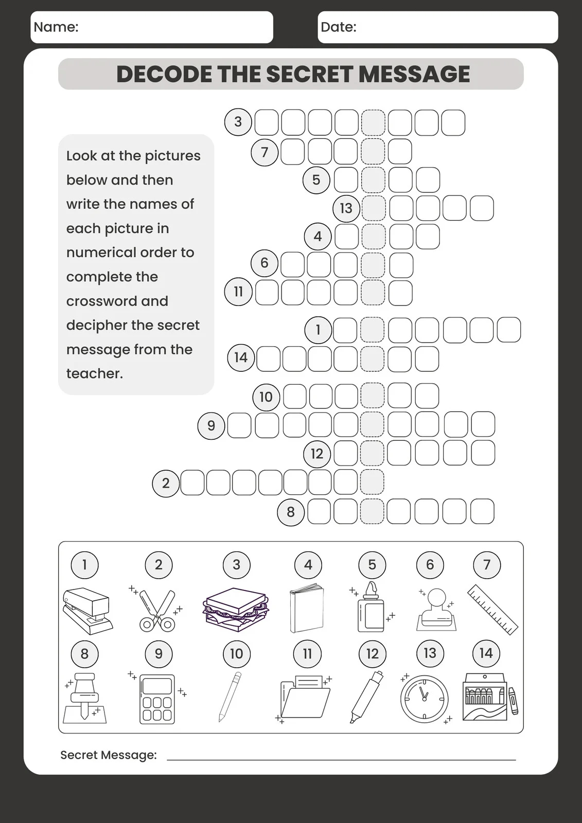 Free And Customizable Crossword Puzzle Templates Canva Free And Customizable Crossword Puzzle Templates Canva