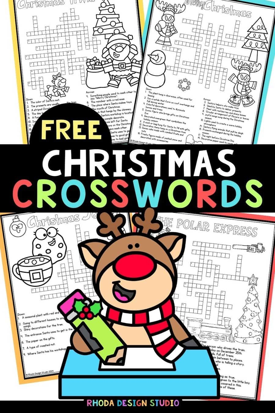 Christmas Full-Sized Crosswords Printable