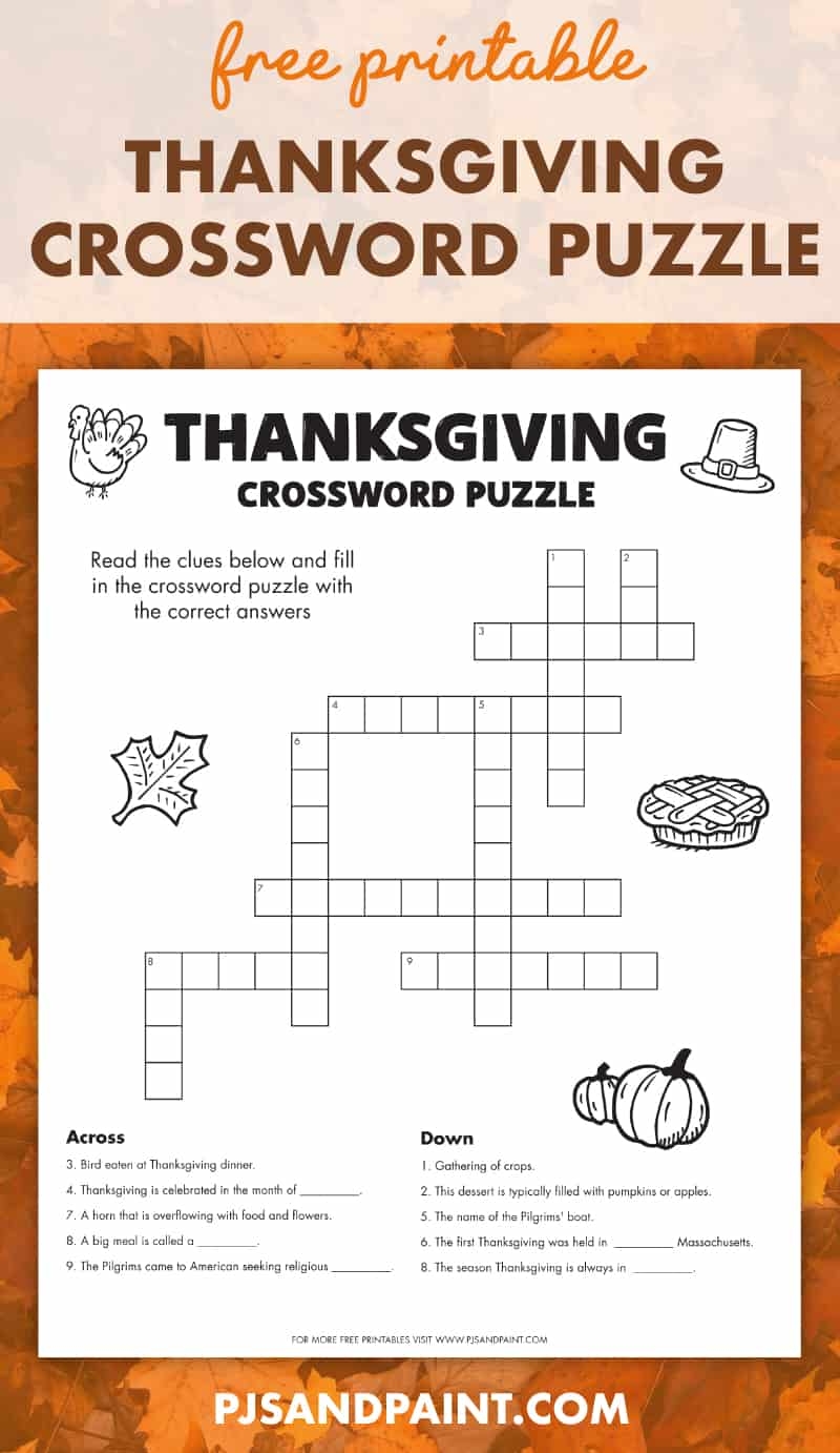 free crossword puzzles archives pjs and paint