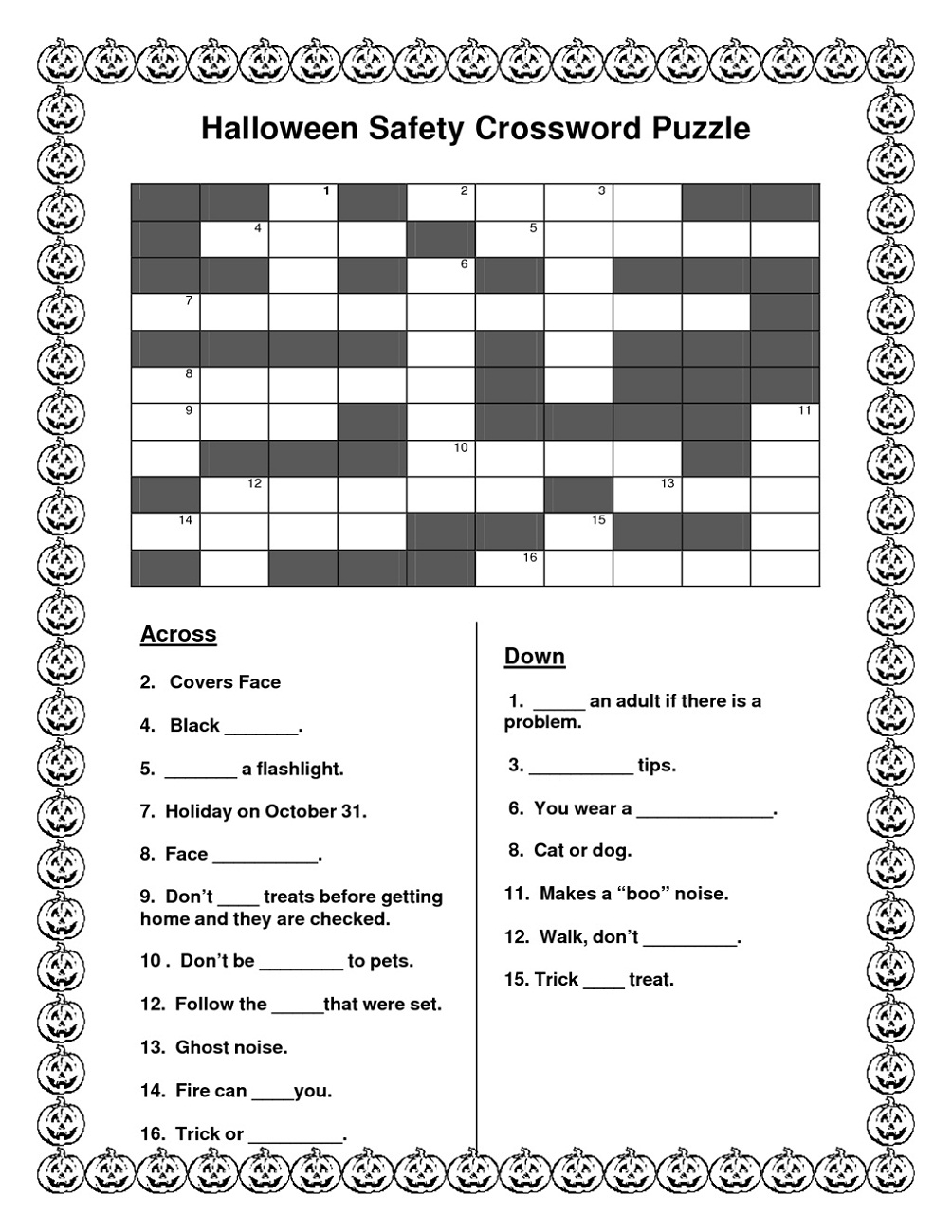 Free Crosswords For Kids Activity Shelter