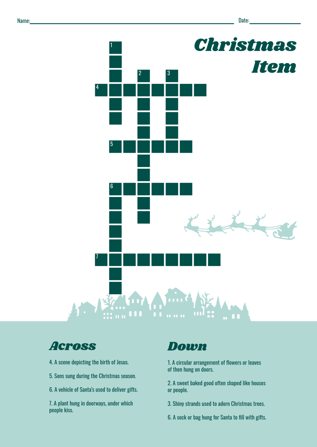 Free Mini Crossword Puzzle For Kids Template To Edit Online Free Mini Crossword Puzzle For Kids Template To Edit Online