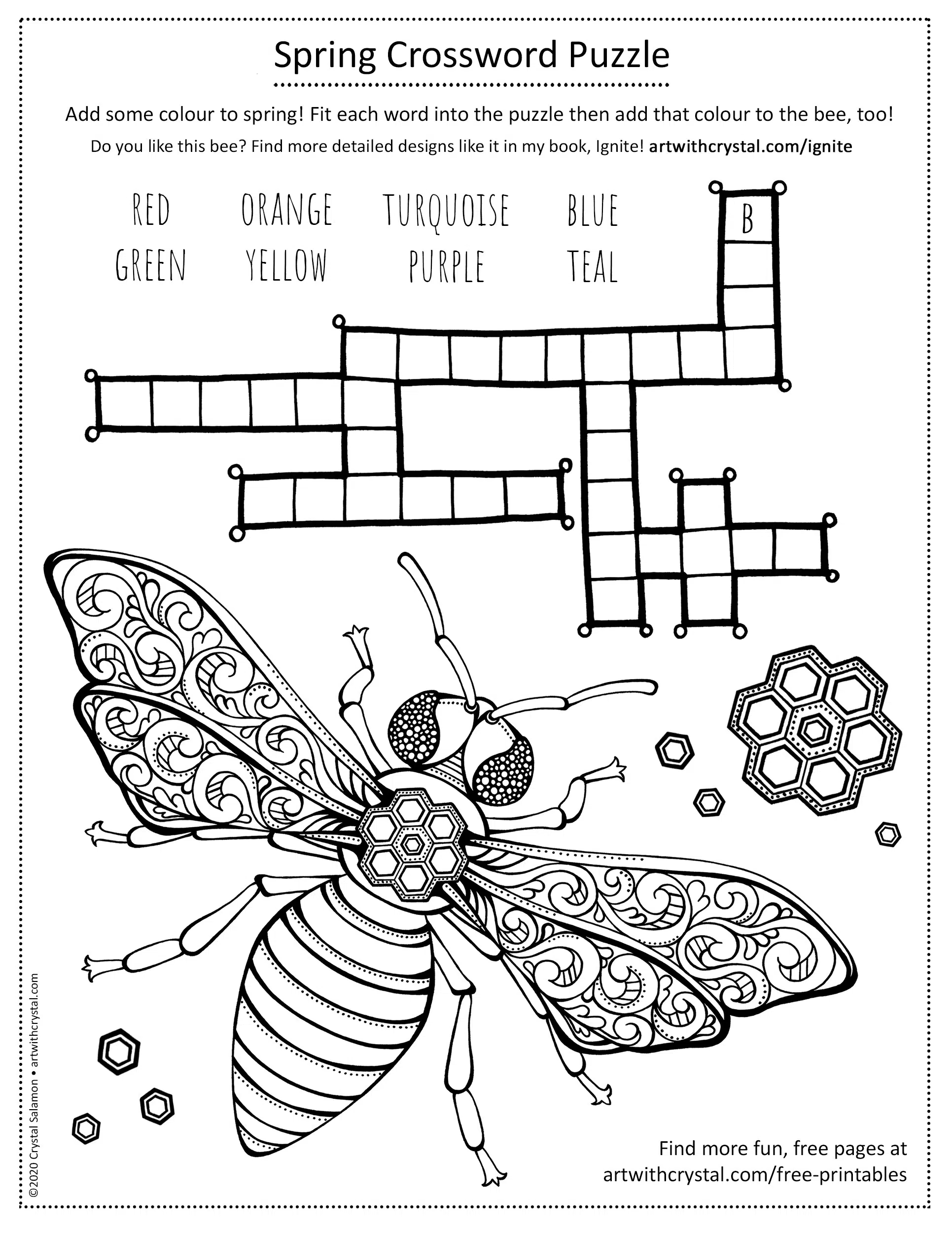 Spring Crossword Puzzles Free Printable Spring Crossword Puzzles Free Printable