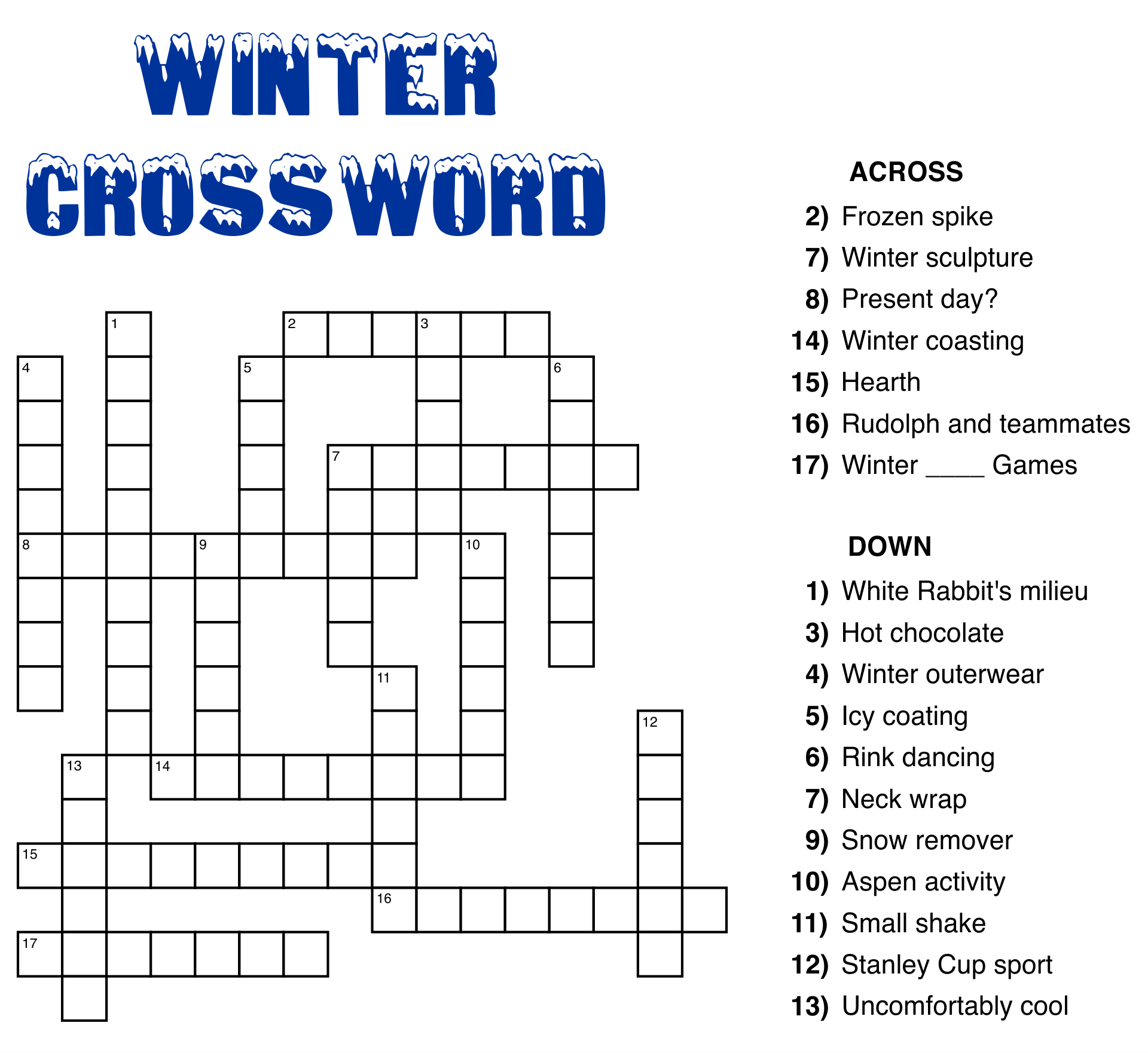 Free Printable Crossword Puzzles For Seniors DailyCaring Worksheets Library