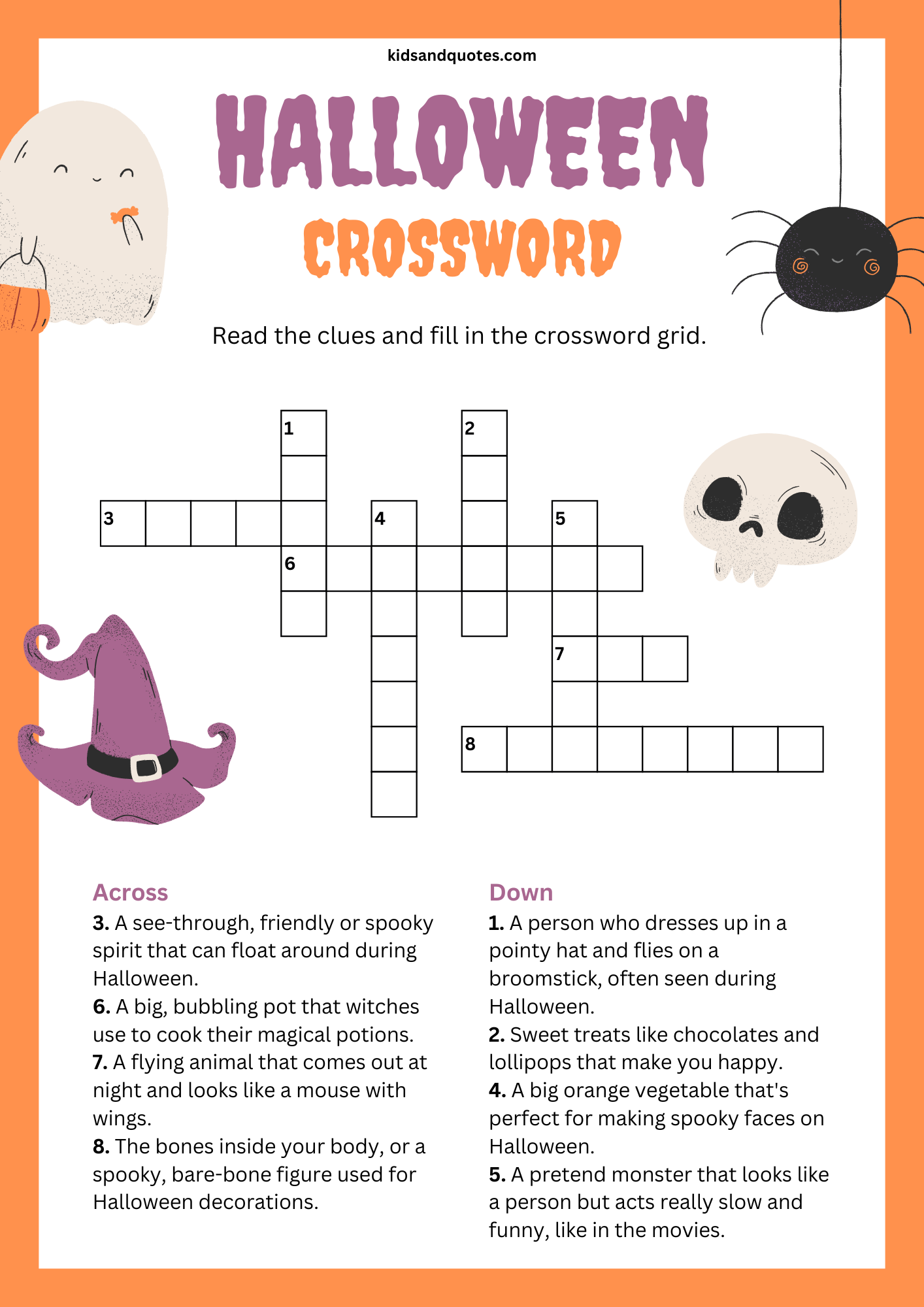 Free Printable Halloween Activity Sheets for Preschool Elementary School Kids Kids Quotes Quotes Jokes Riddles For Happy And Kind Children 
