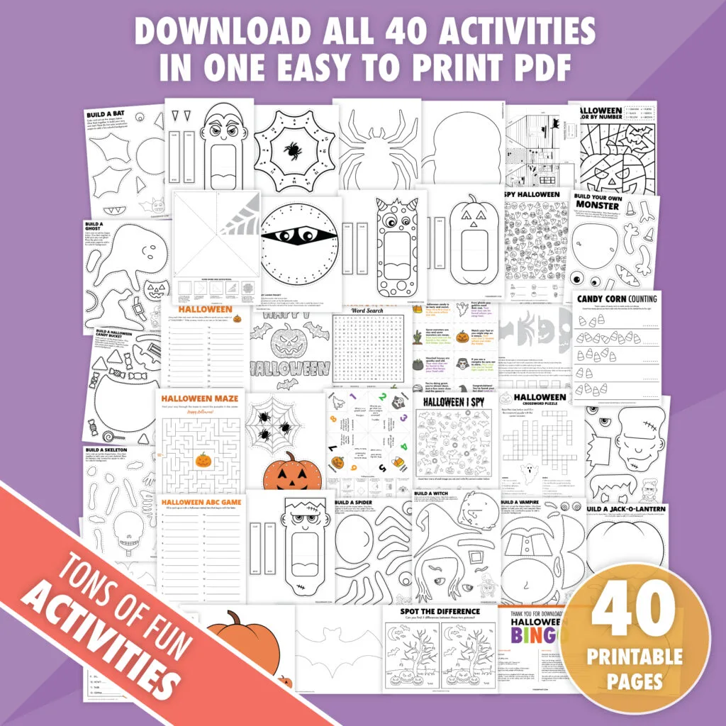 Free Printable Halloween Crossword Puzzle Pjs And Paint