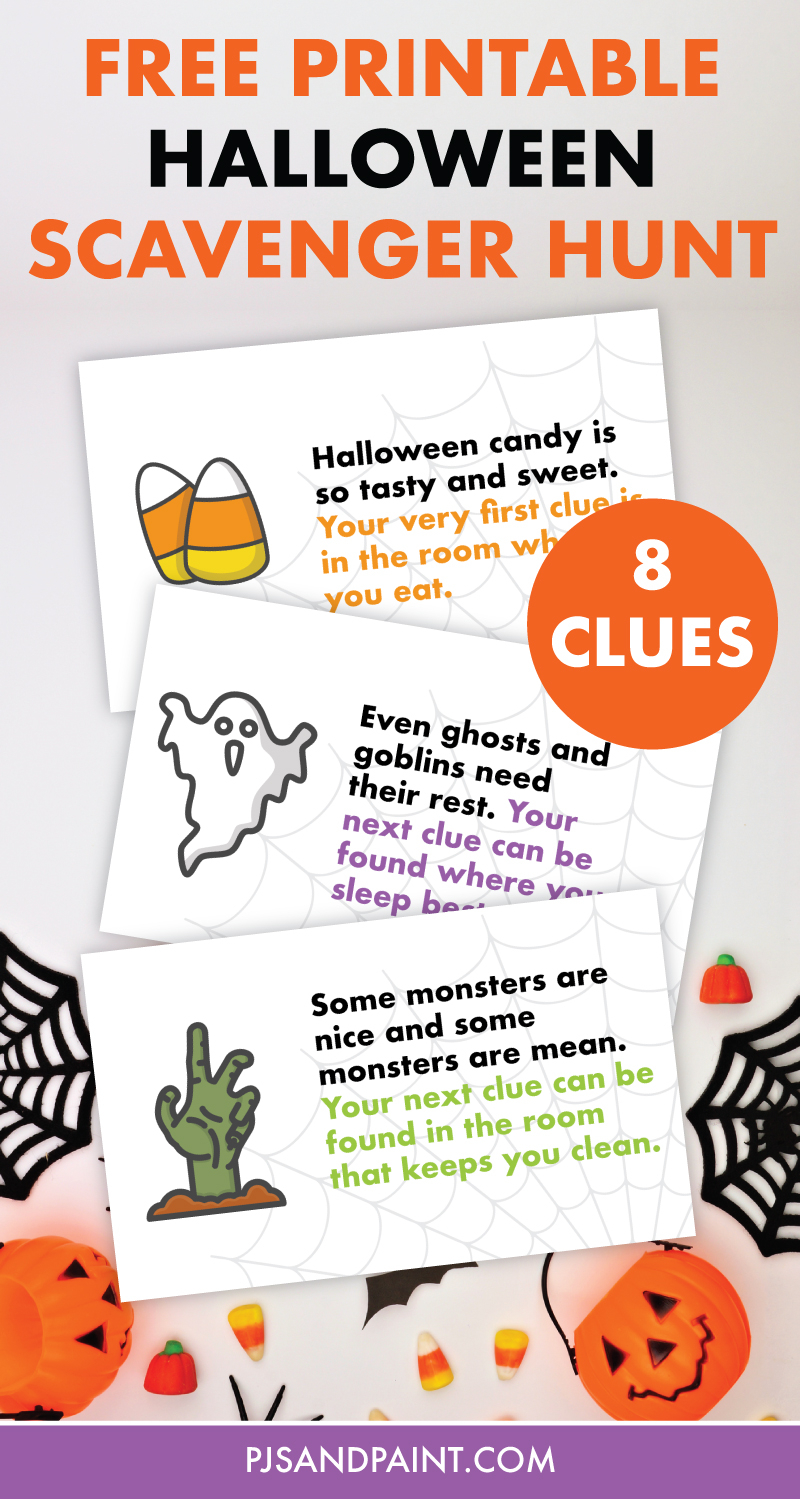 Free Printable Halloween Scavenger Hunt For Kids Pjs And Paint Free Printable Halloween Scavenger Hunt For Kids Pjs And Paint