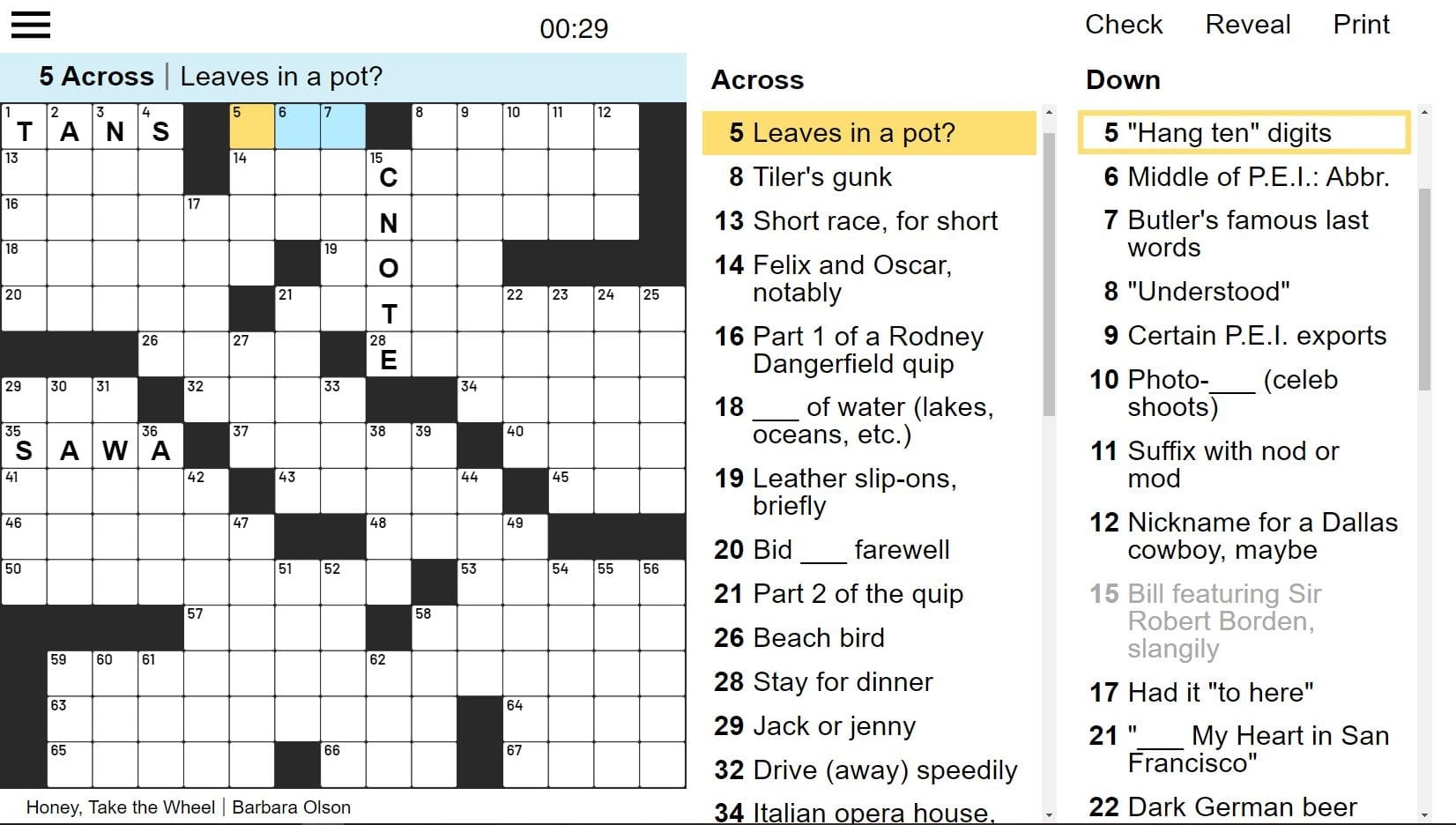Free Themed Crossword Puzzles Free Online Game The Atlanta Journal Constitution