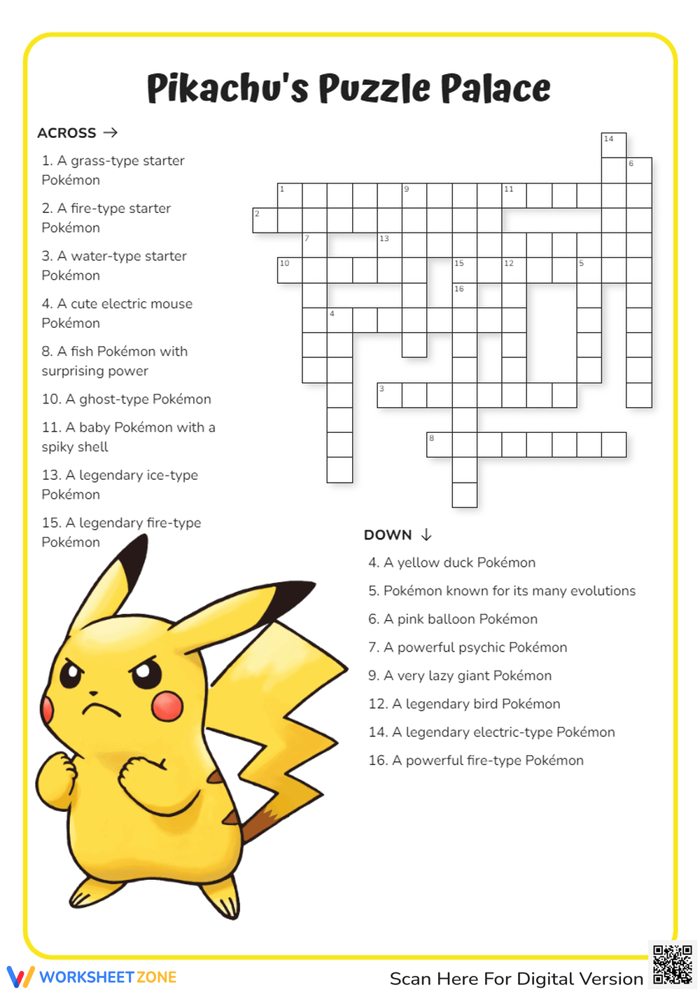 Grade 2 Crossword Worksheets 2025