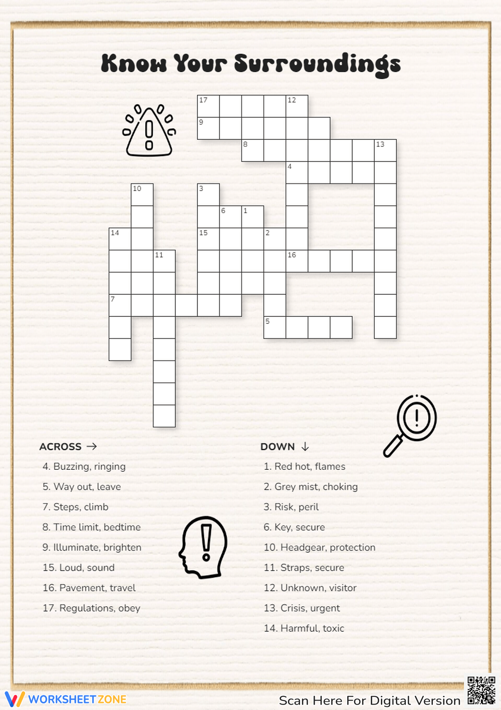 2nd Grade Crossword Printable