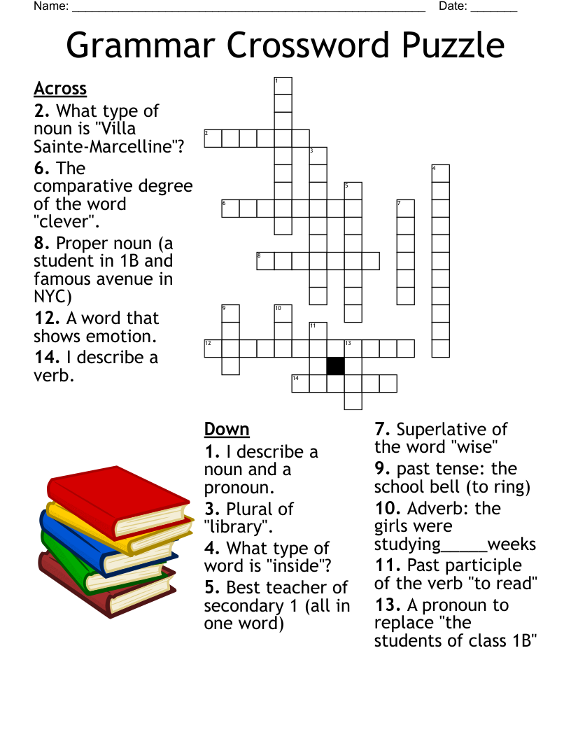 Easy Crossword Puzzles with Answers Printable