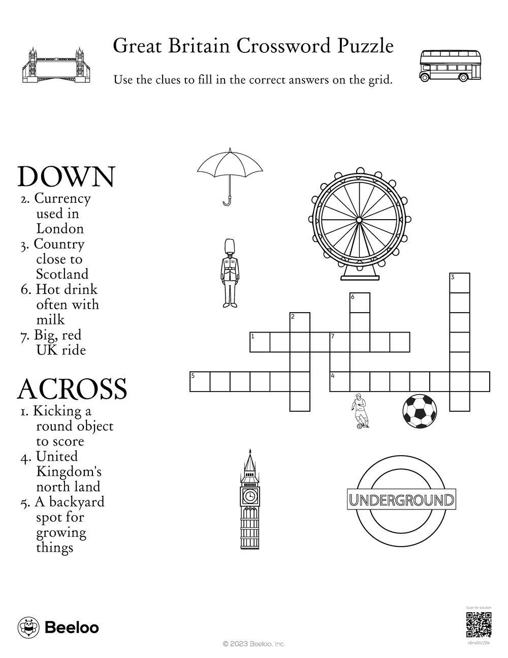 Printable Crosswords UK