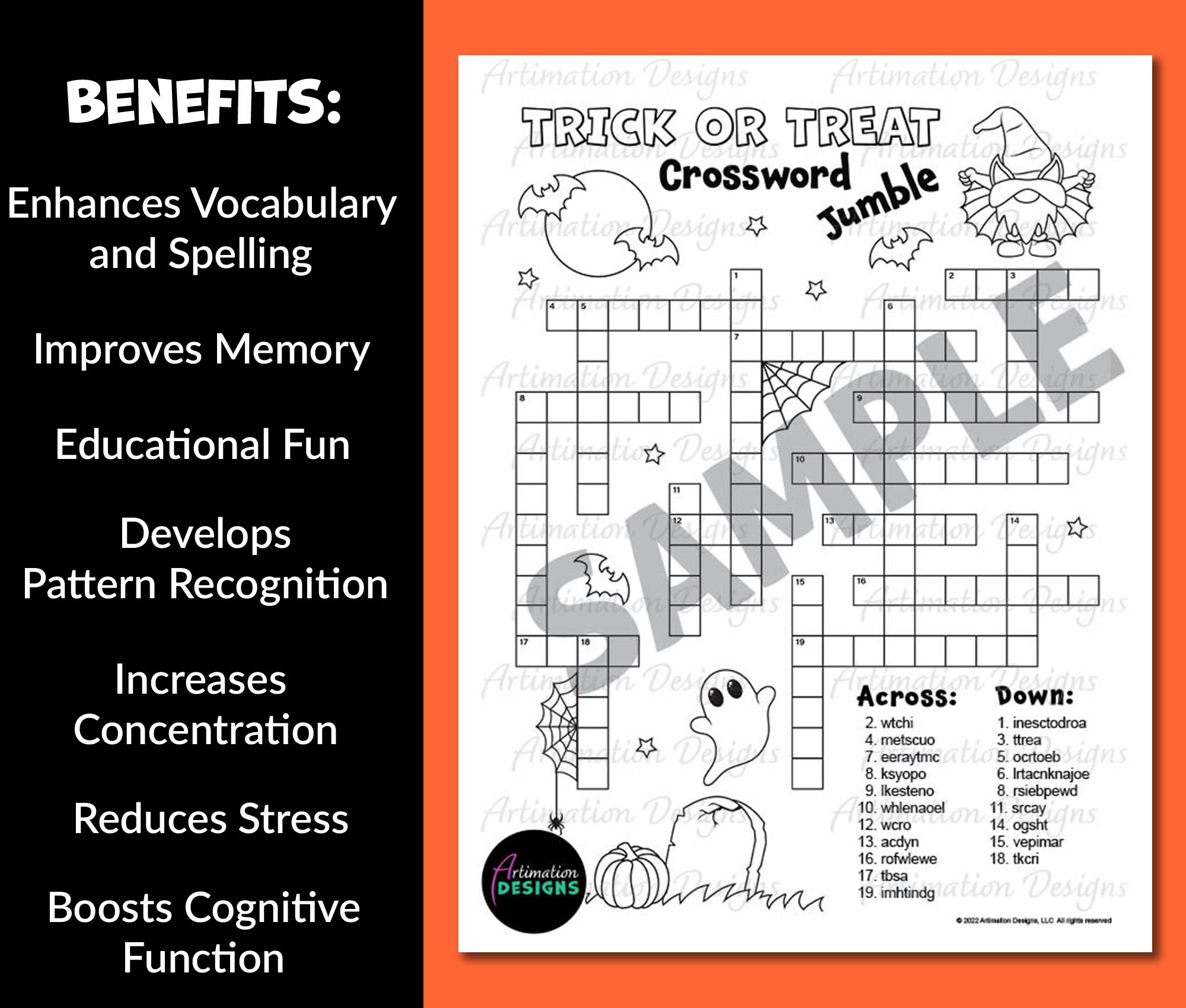 Halloween Crossword Puzzle Fall Word Scramble Game Autumn Activity Classful Halloween Crossword Puzzle Fall Word Scramble Game Autumn Activity Classful