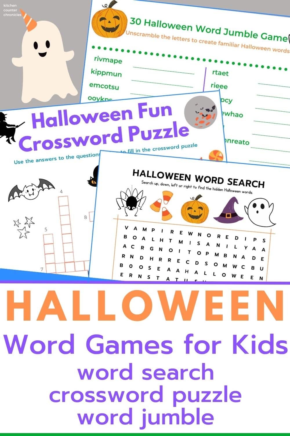 Halloween Crosswords Free Printable Game
