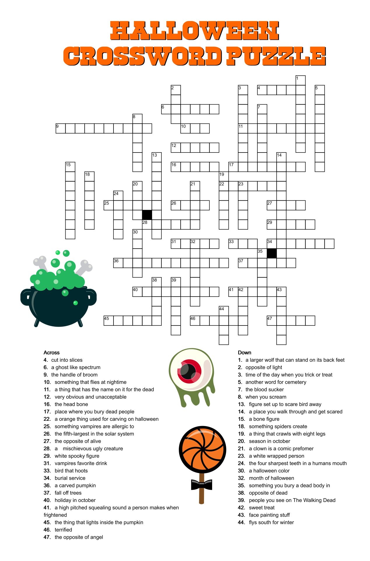 halloween puzzles 15 free pdf printables printablee