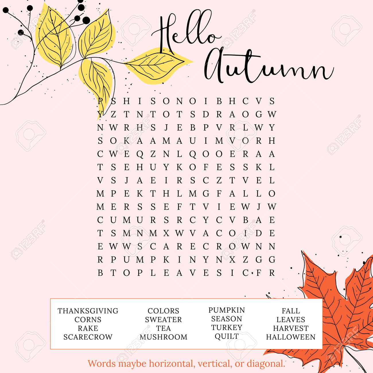Free Printable Crossword Puzzles for Adults Fall
