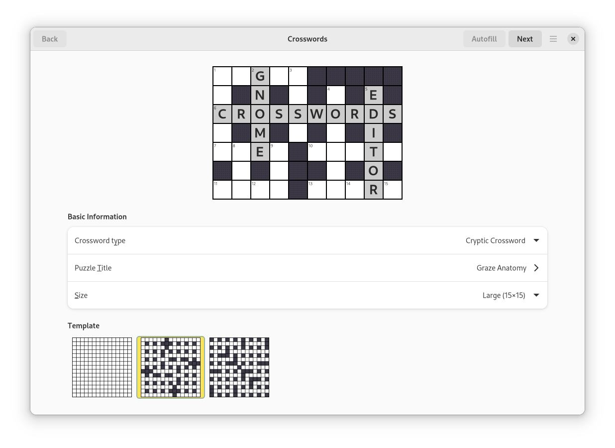 Introducing GNOME Crosswords Jonathan Blandford
