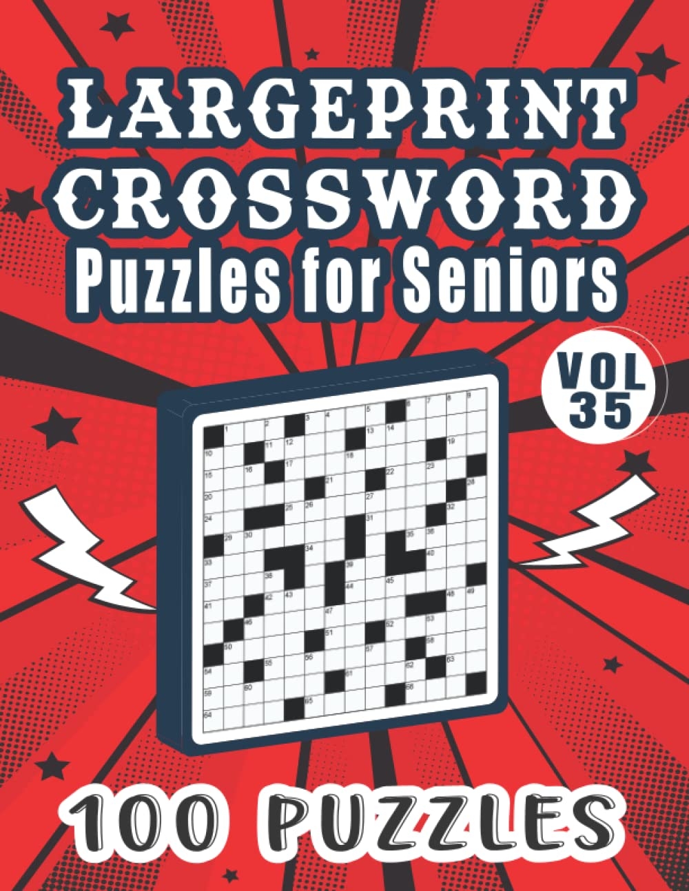 Large Print Crossword Puzzles For Seniors 100 Puzzles Medium Difficulty Desertcart Seychelles
