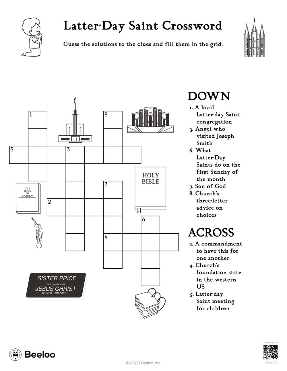 Free Printable Children's Crosswords