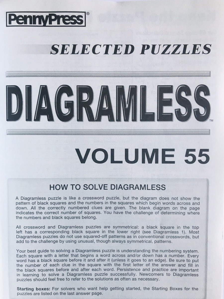 Lot Of 2 Diagramless Crossword Puzzles Books Penny Press Dell Selected Variety EBay Lot Of 2 Diagramless Crossword Puzzles Books Penny Press Dell Selected Variety EBay