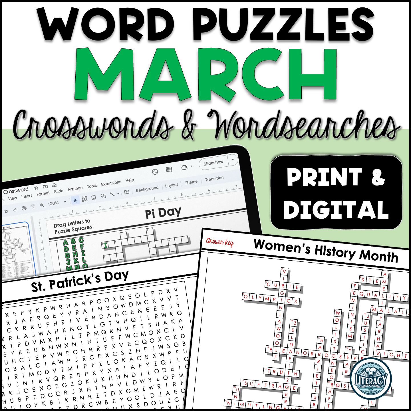 March Crossword Puzzle Printable