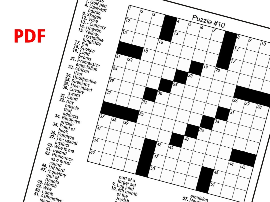 Medium Difficulty Printable Crossword Puzzles Printable Worksheets Library
