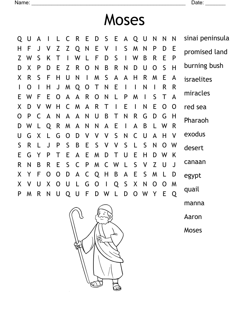 Moses Crossword WordMint