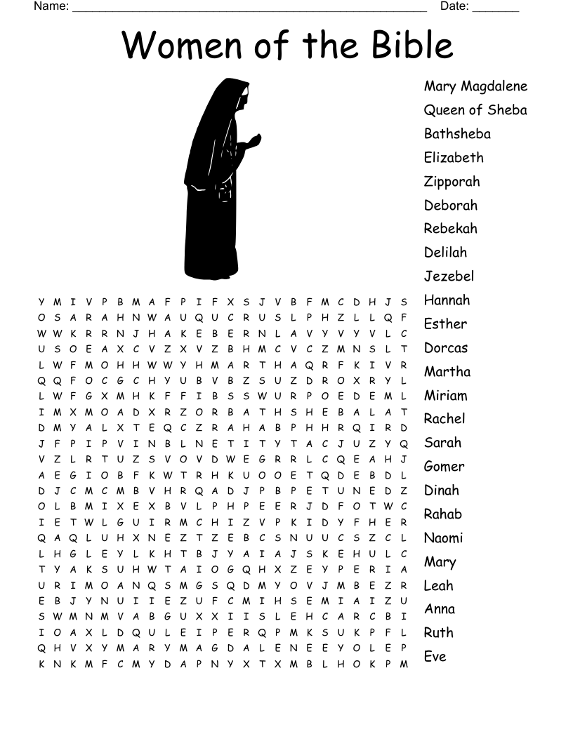 Mothers Of The Bible Crossword WordMint