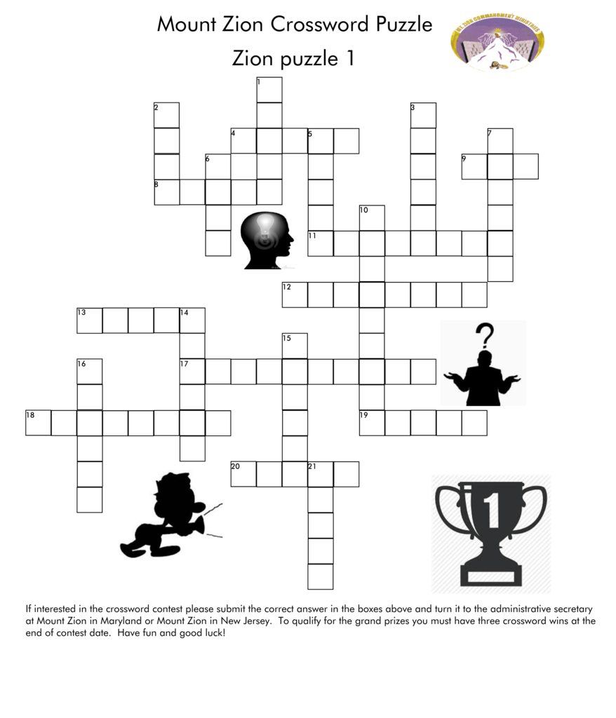 Sermon On the Mount Crossword Puzzle Printable