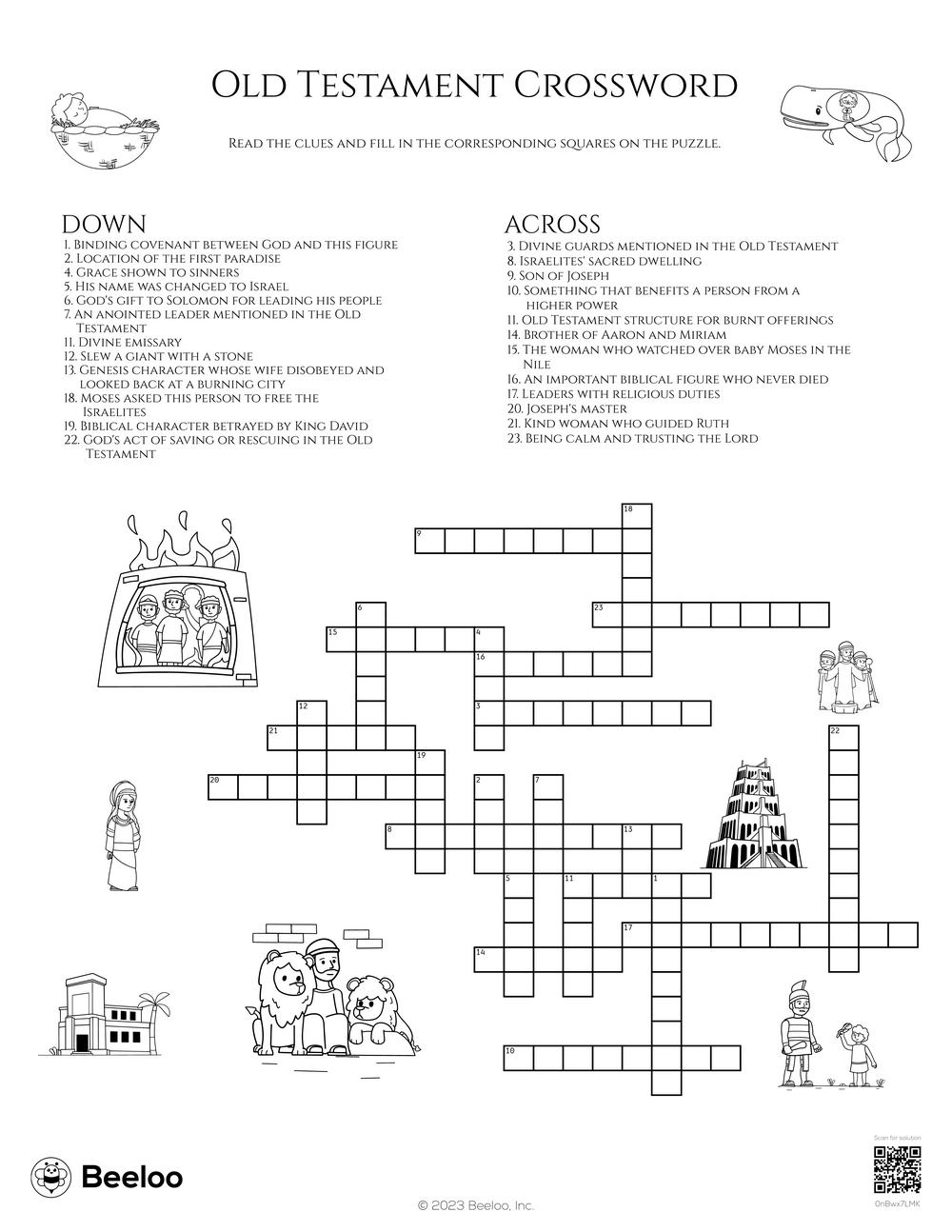 Printable Joseph Crossword Puzzles Free