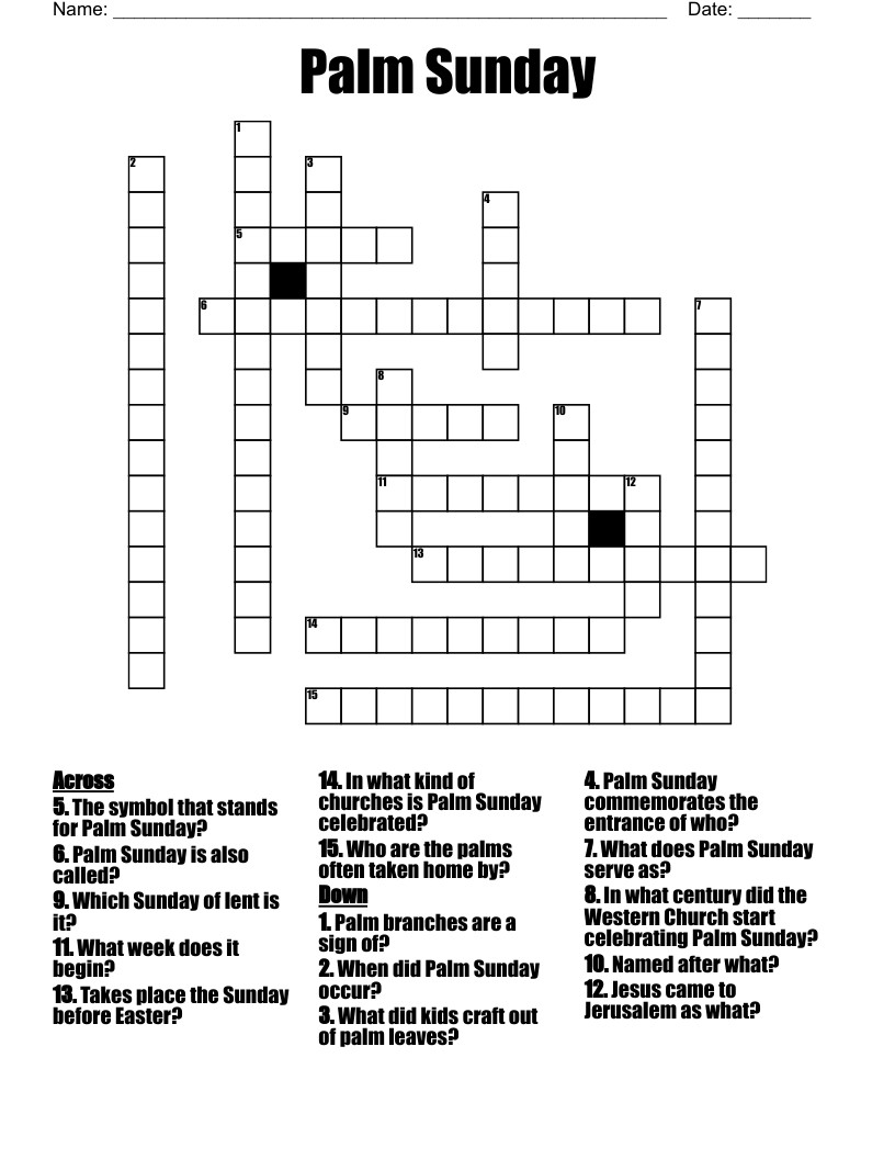 Printable Sunday Crossword Puzzles Printable Sunday Crossword Puzzles