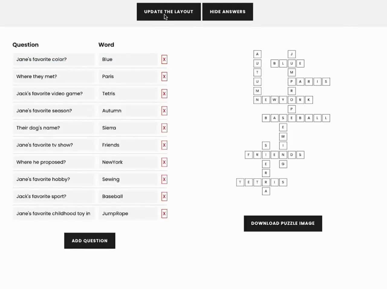 Playing Cards Themed Birthday Party Crossword Puzzle Editable And Printable Small Sip And Solve 30th 40th 50th Games Template PG105 Etsy