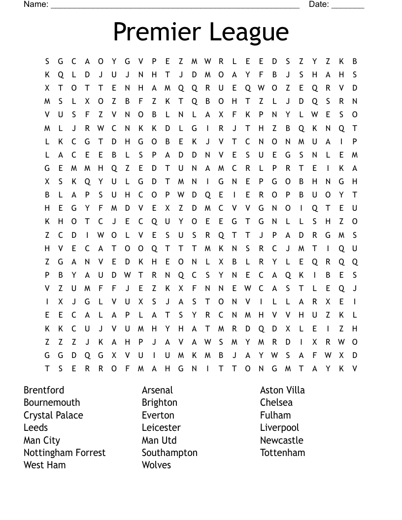 Free Printable Premier Crossword Puzzle