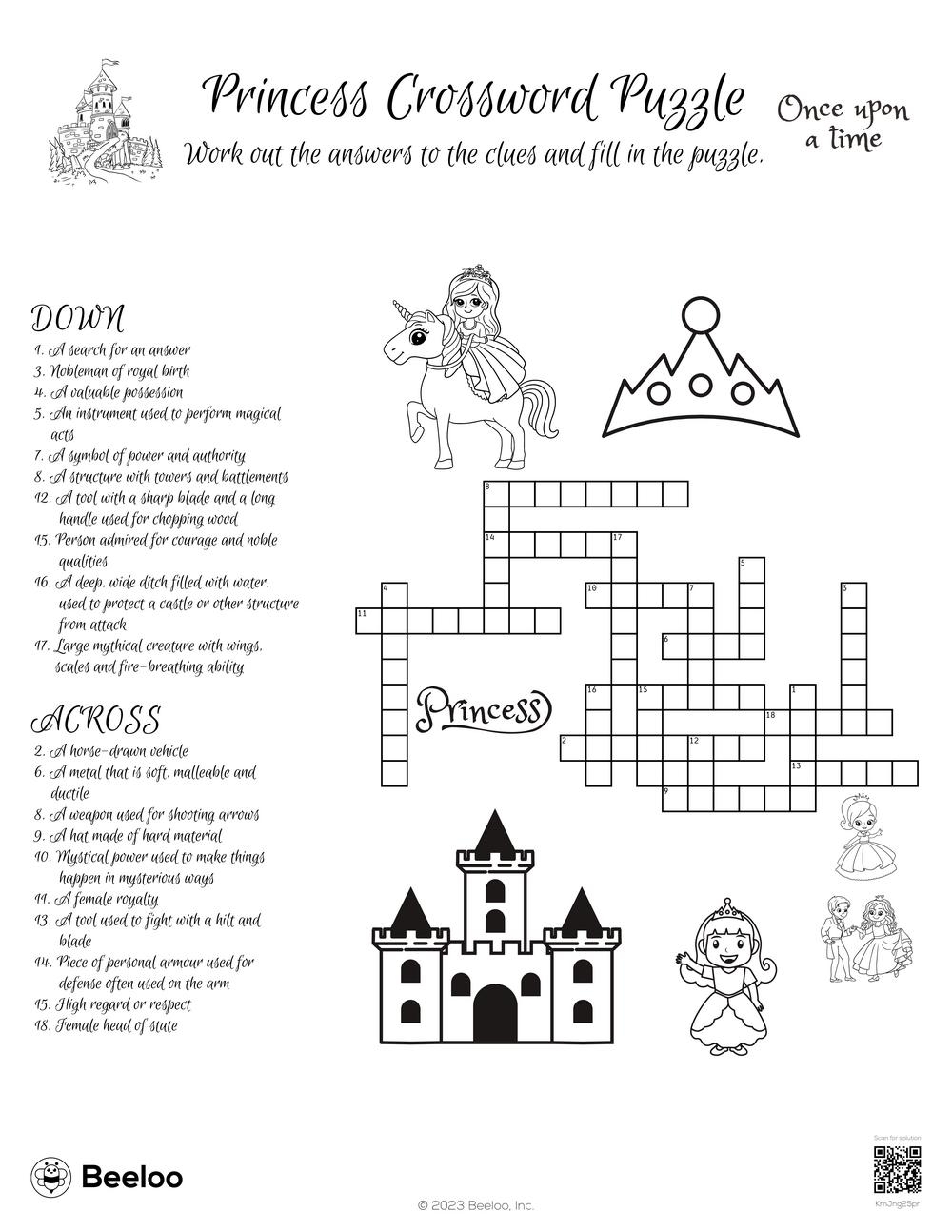 Printable Crossword Puzzles Disney with Answers