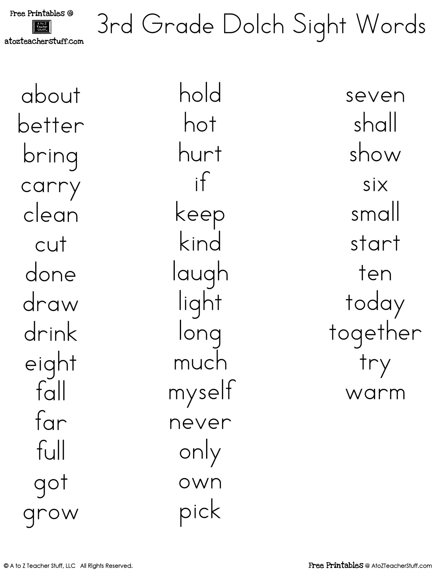 Crossword Puzzles 3rd Grade Sight Words Free Printables Crossword Puzzles 3rd Grade Sight Words Free Printables