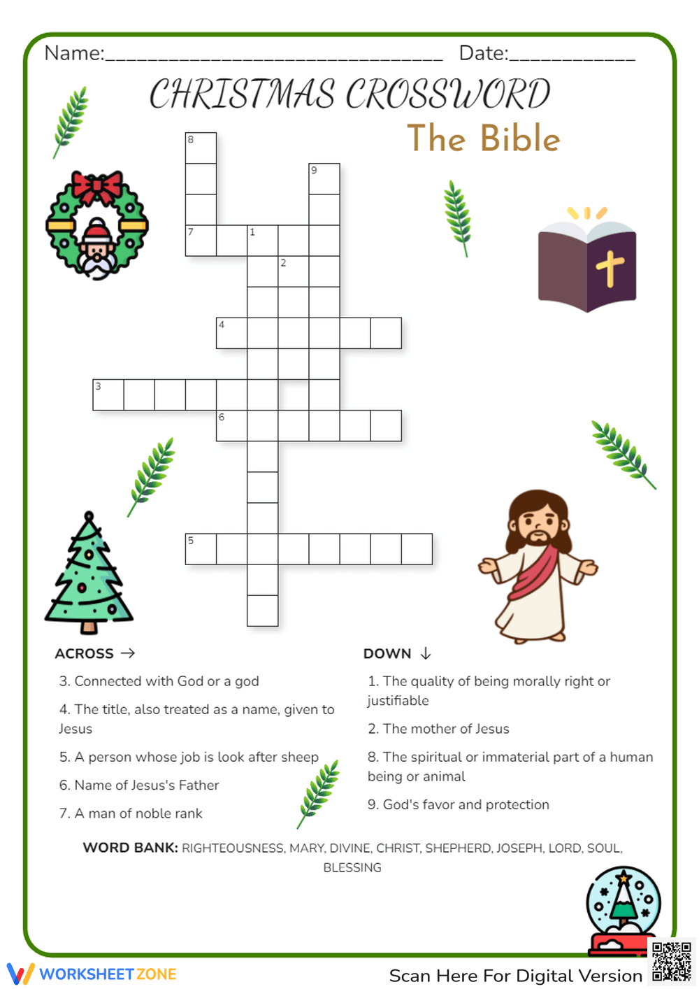 Printable Grade 6 Christmas Worksheets