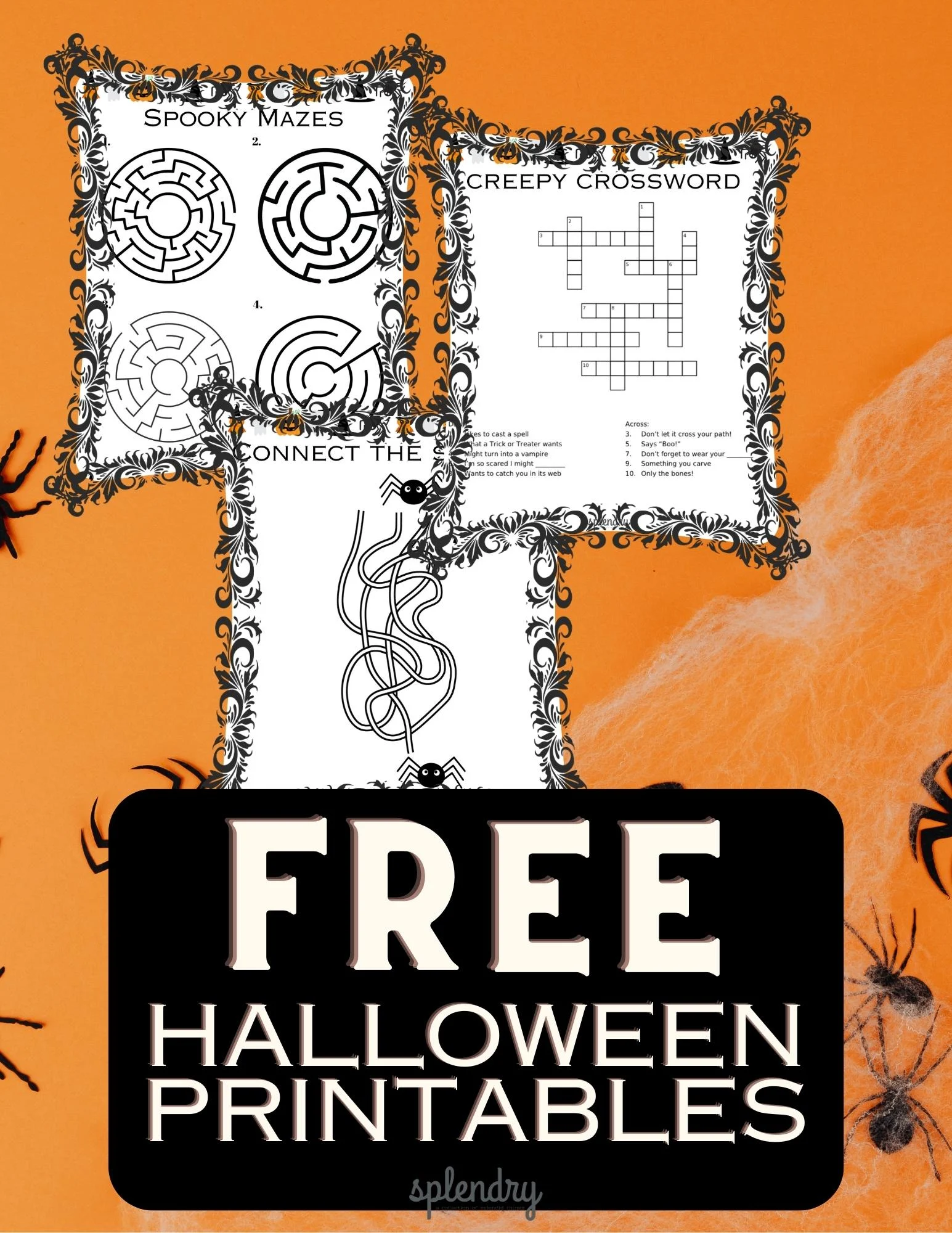 printable halloween puzzles games splendry