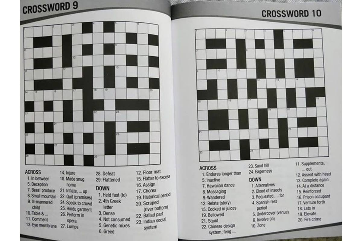 Large Printable Crossword Puzzles