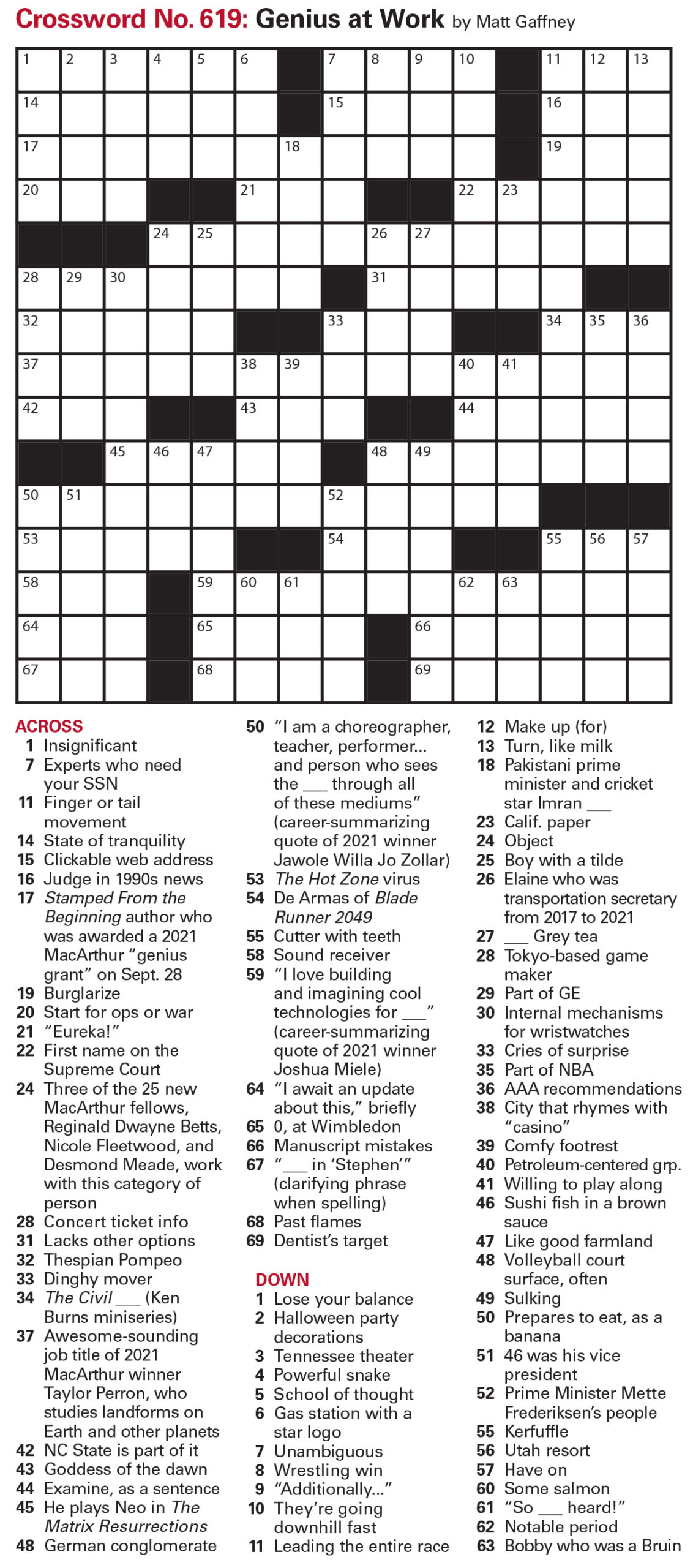 Puzzles Printable Crossword And Sudoku Issue October 15 2021 Puzzles Interactive Crossword Issue October 15 2021 Page 2 The Week