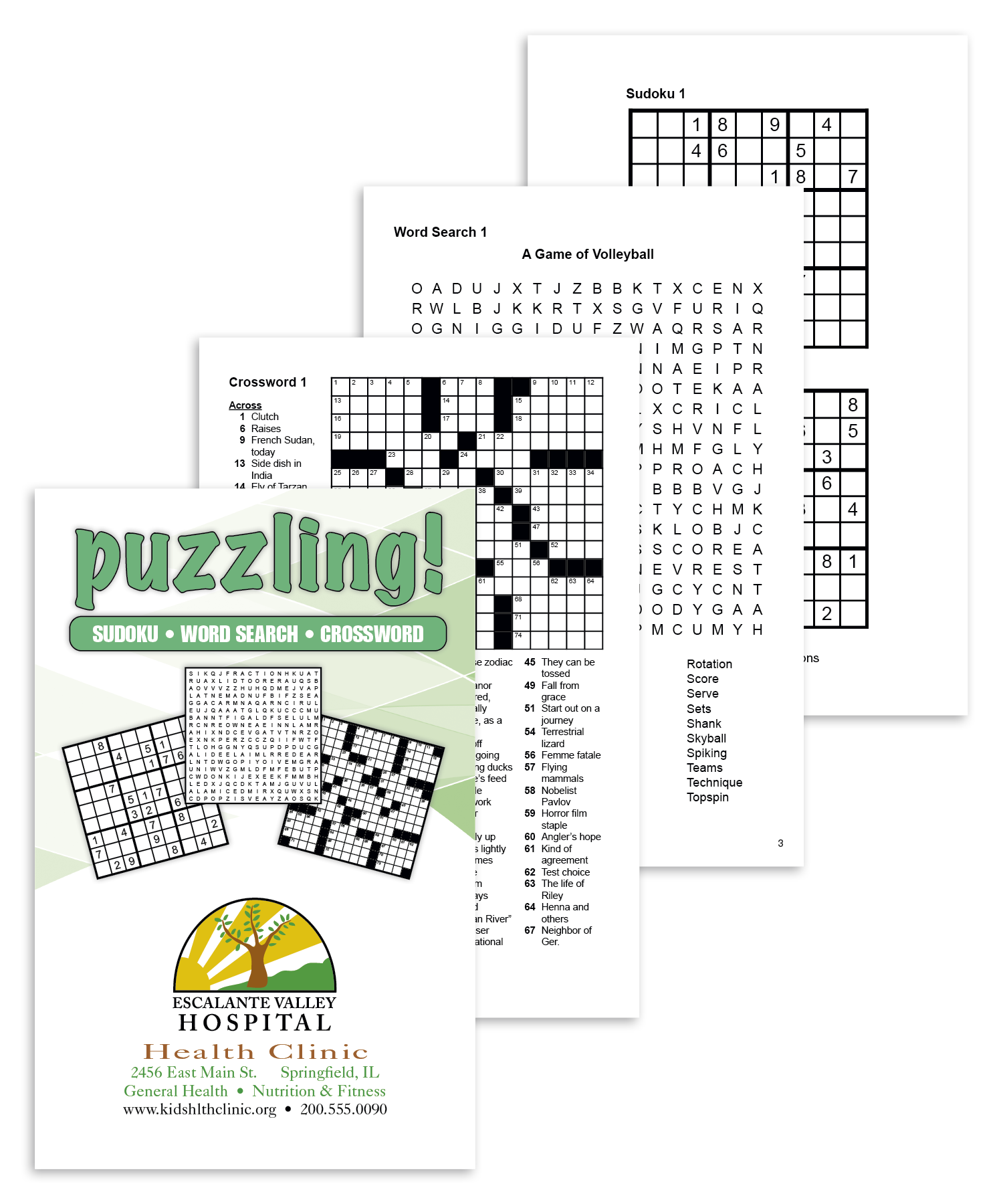Puzzling Crossword Word Search Sudokus Book