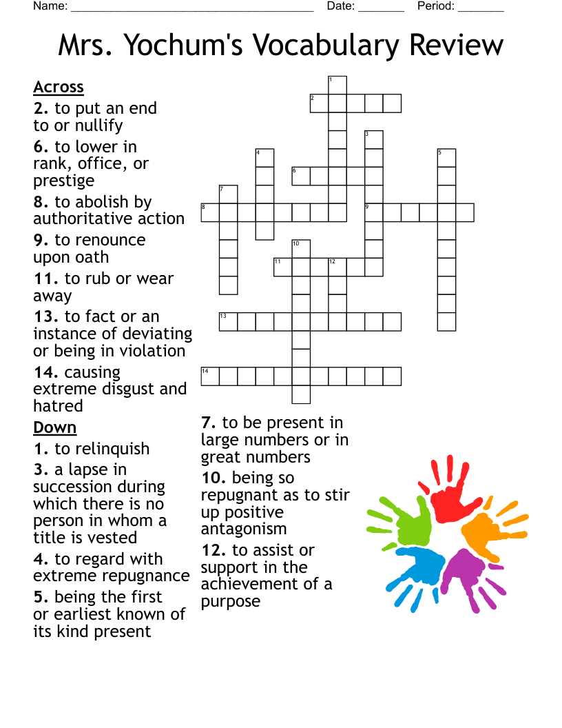 Recovery Crossword Puzzles Printable with Answers